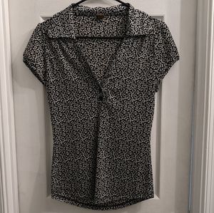 Short sleeve collared blouse (L)
